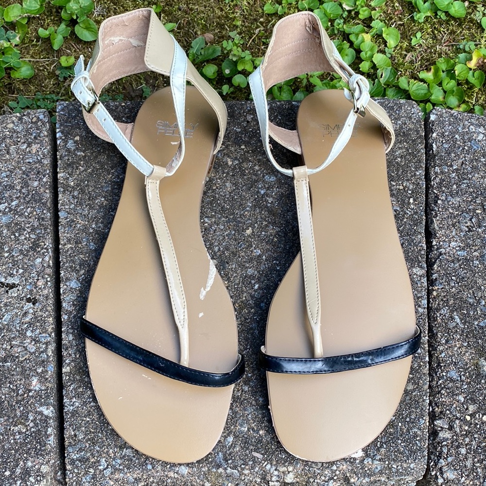 Simply Pelle Leather Thong Sandals